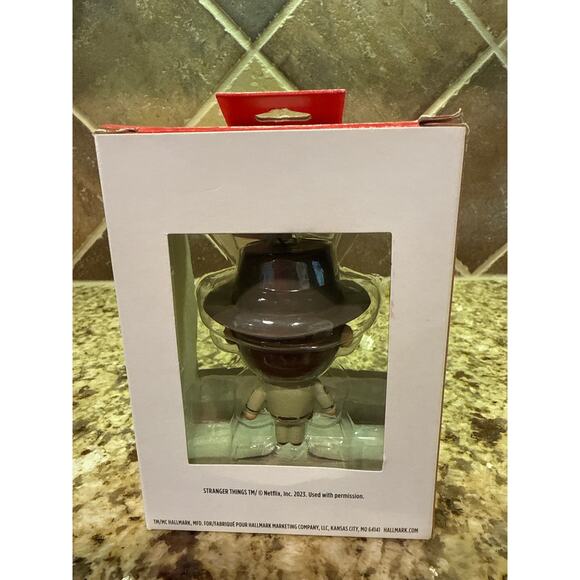 New Hallmark Netflix Stranger Things Chief Hopper Christmas Ornament Gift Red - Picture 2 of 6